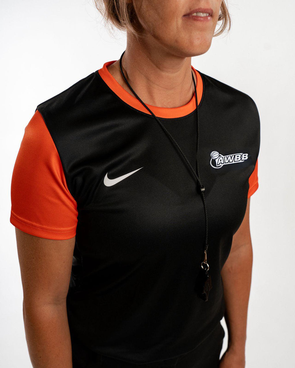 AWBB Refspect Referee Shirt Women 'Black/Orange'