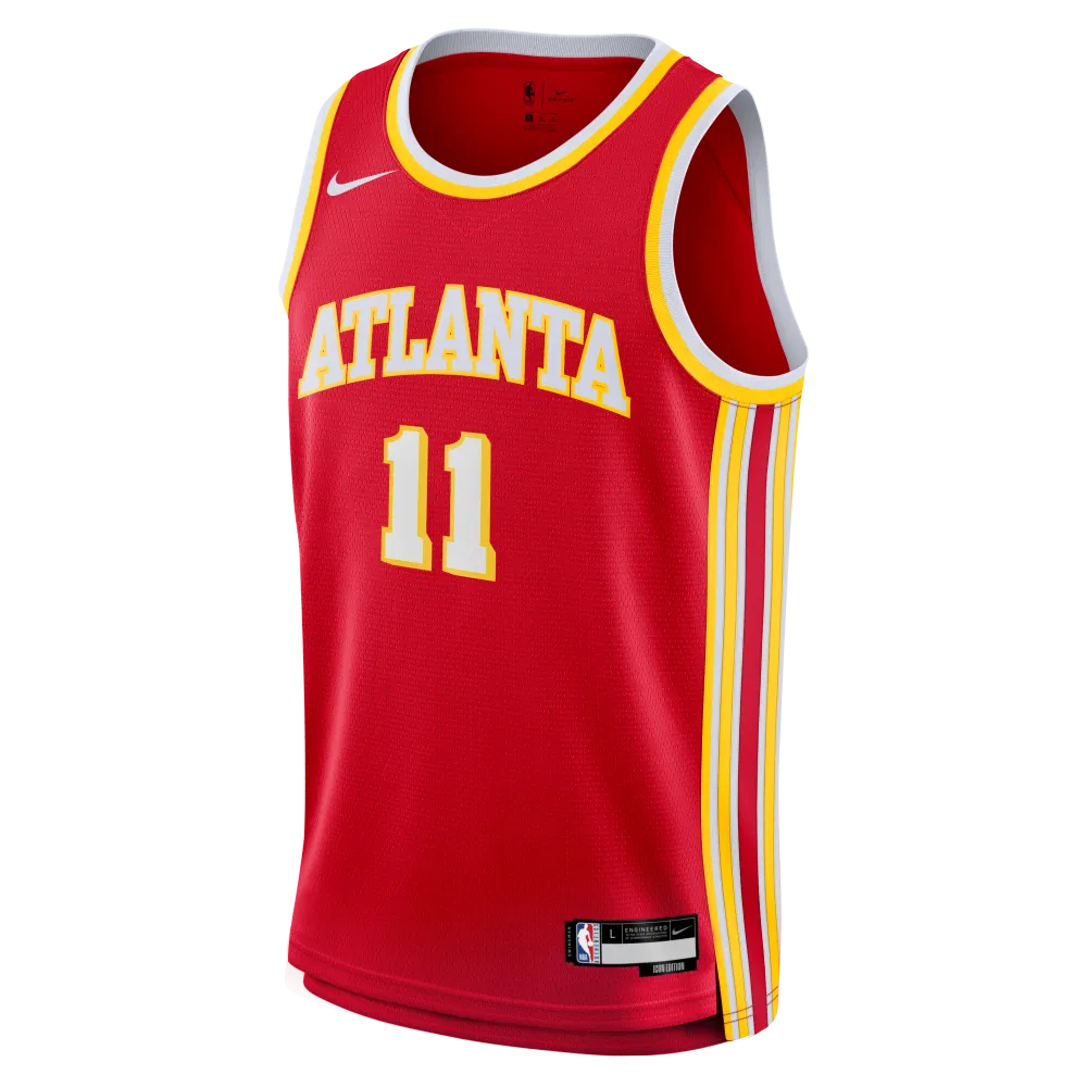 Nike Trae Young Atlanta Hawks Icon Swingman Kids Jersey 'Red'