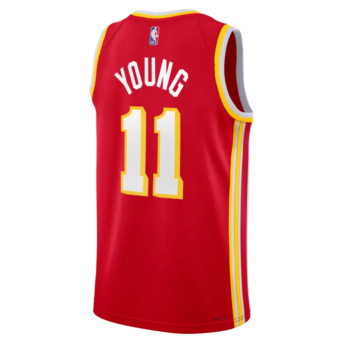 Nike Trae Young Atlanta Hawks Icon Swingman Kids Jersey 'Red'