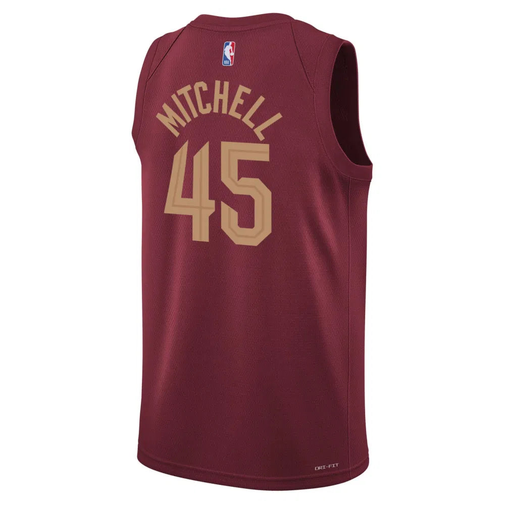 Nike Donovan Mitchell Cleveland Cavaliers Icon Swingman Kids Jersey 'Red'