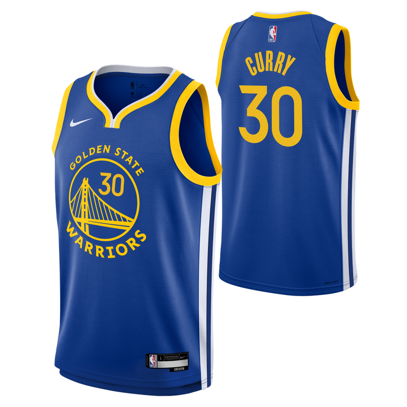 Stephen Curry Nike Boys Icon Golden State Warriors Swingman Jersey 'Blue'