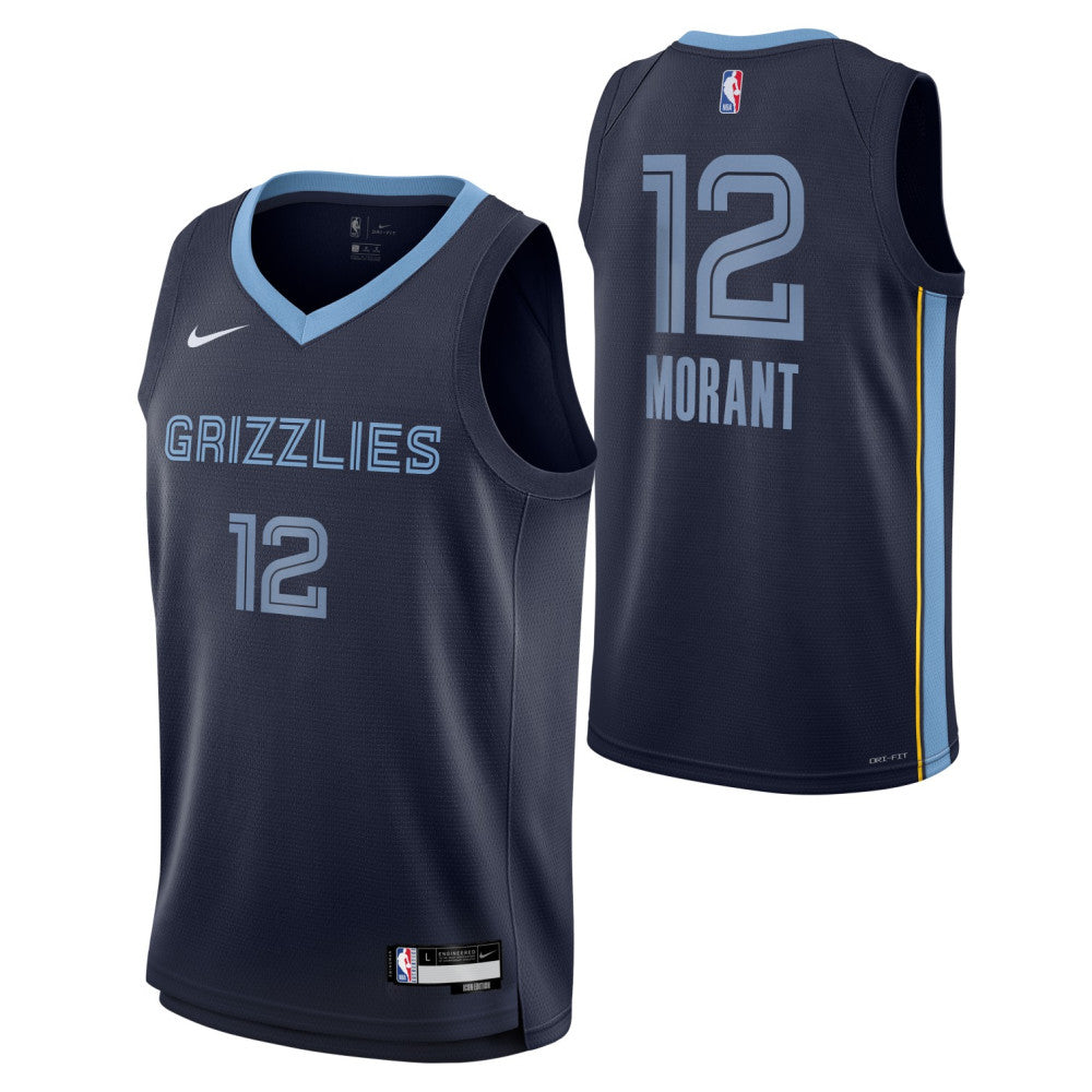 Ja Morant Memphis Grizzlies Nike Boys Icon Swingman Kids Jersey 'Navy'