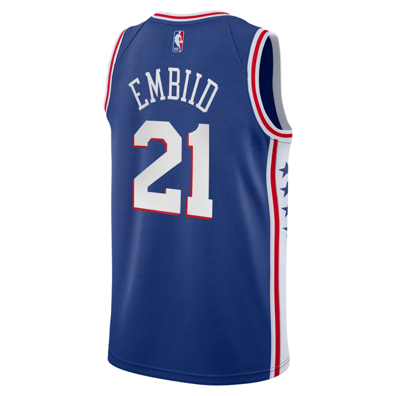 Nike Joel Embiid Philadelphia Sixers Icon Swingman Kids Jersey 'Blue'