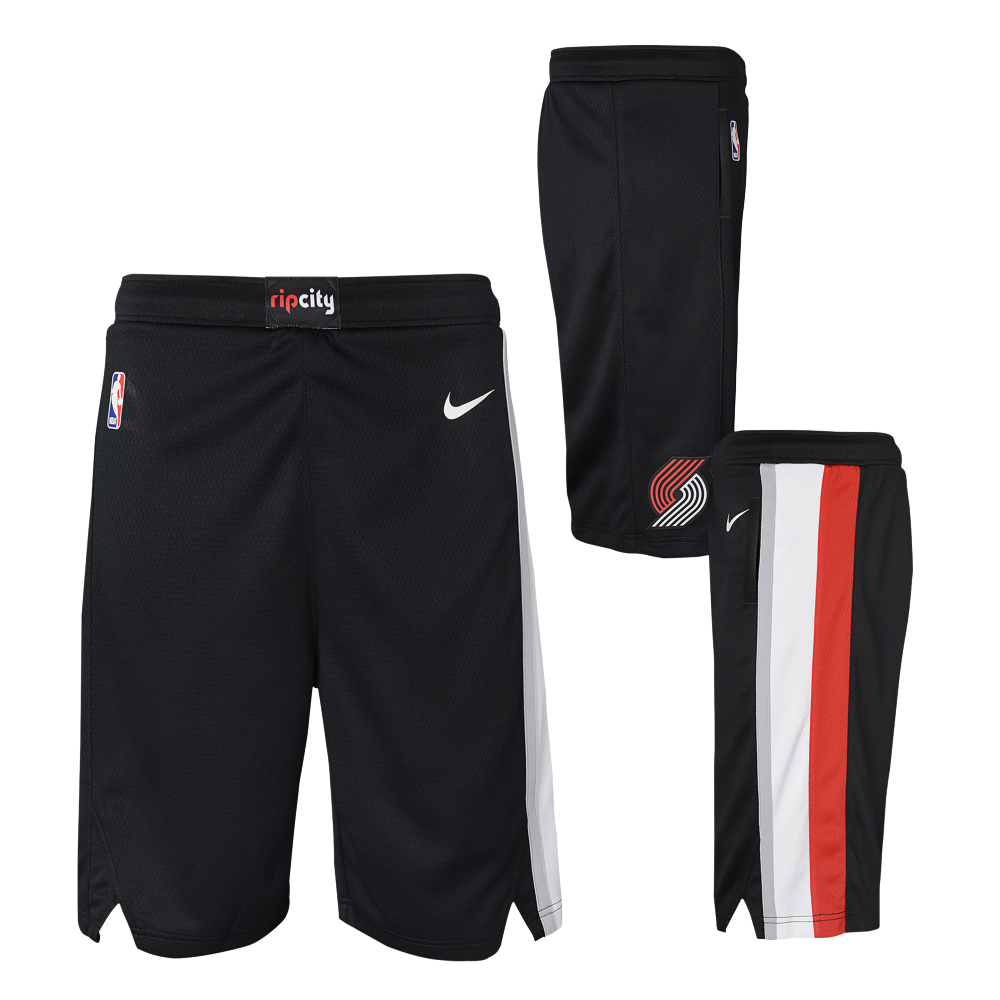 Portland Trail Blazers Nike Boys Icon Swingman Kids Short 'Black'