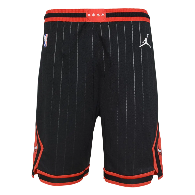 Jordan Chicago Bulls Statement Swingman Kids Short 'Black/Red'