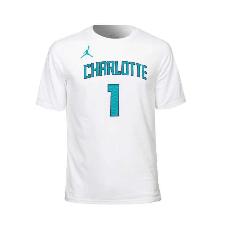 Charlotte Hornets Lamelo Ball Kids Nike Name & Number T-Shirt 'White'