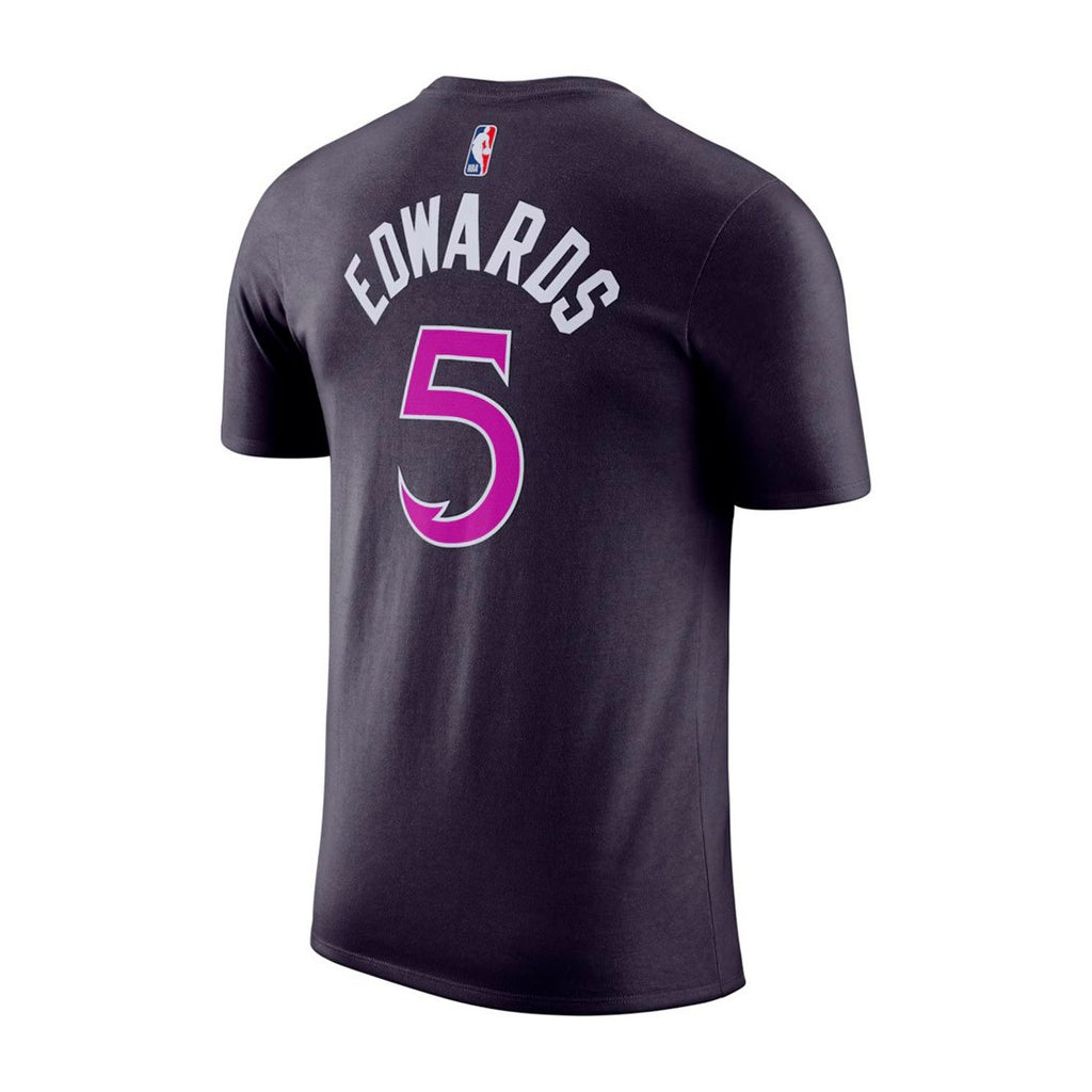 Minnesota Timberwolves Anthony Edwards City Edition Kids Nike Name & Number T-Shirt 'Natural'