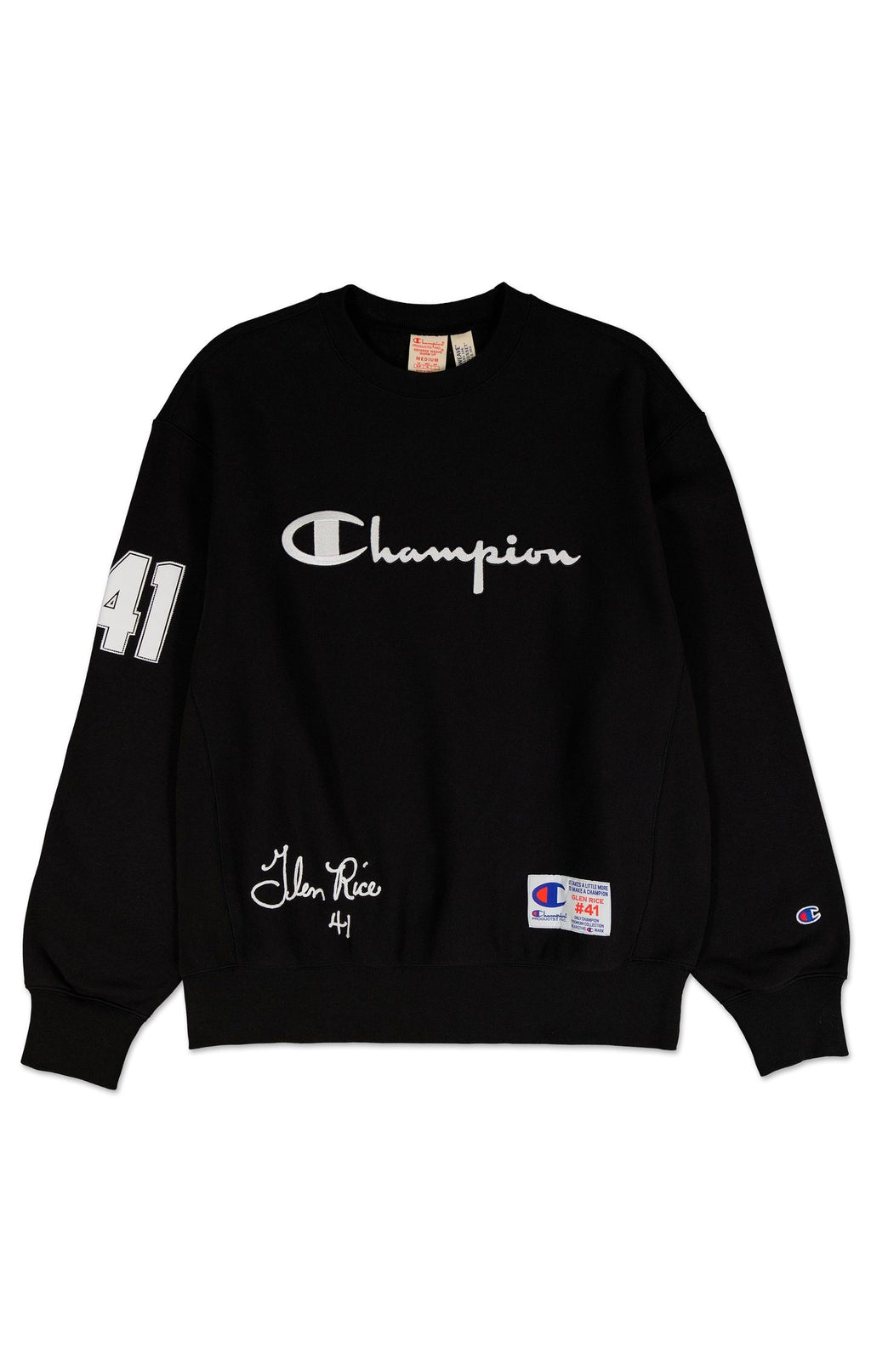 Champion Crewneck Sweatshirt Glen Rice Collection 'Black/White'