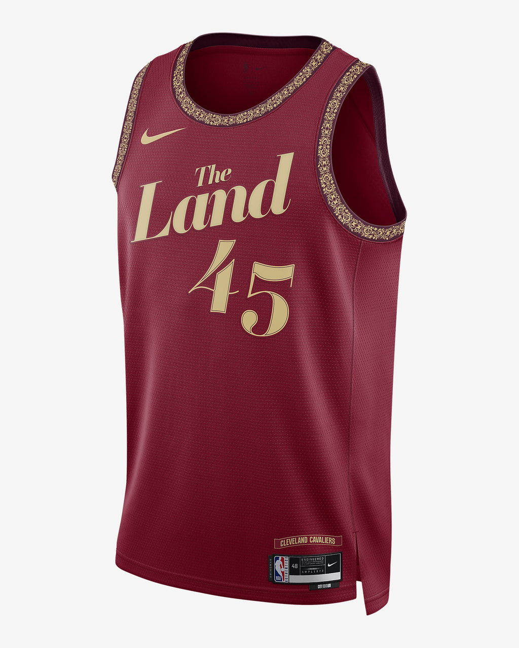 Donovan Mitchell Cleveland Cavaliers City Edition 2023/24 Men's Nike Dri-FIT NBA Swingman Jersey 'Red'