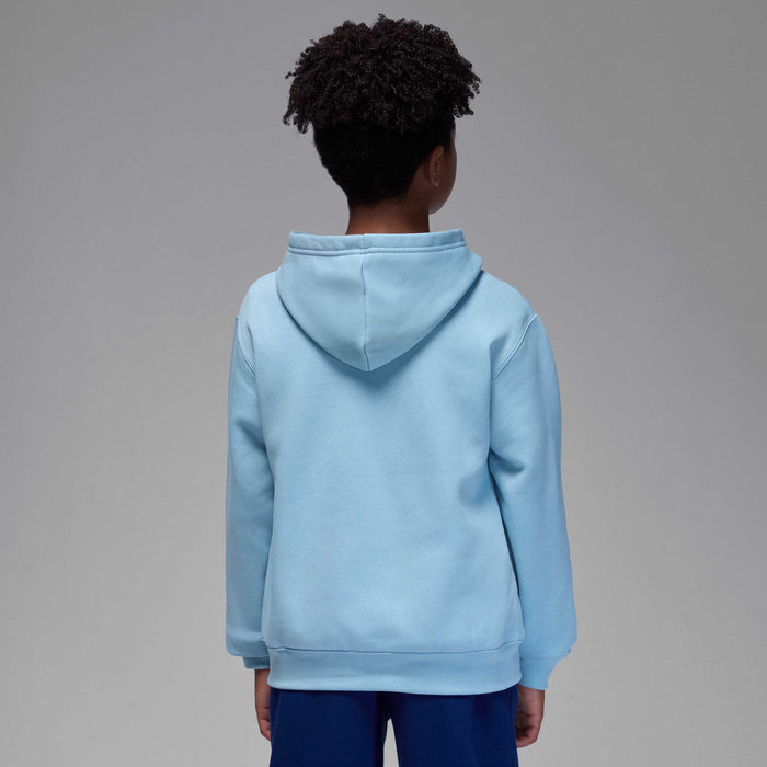 Jordan Essentials Older Kids' Fleece Baseline Pullover Hoodie 'Ocean Bliss'