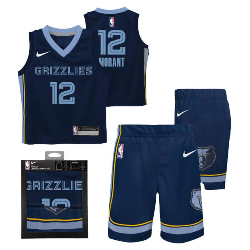 Nike NBA Replica Icon Jersey Box Set Memphis Grizzlies Ja Morant Little Kids 'Navy'