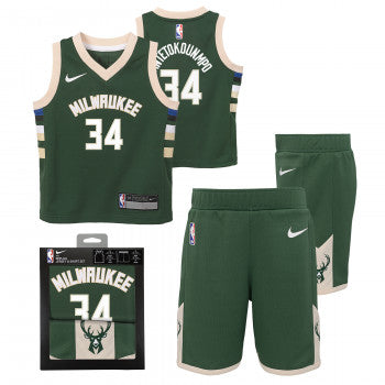 Giannis Antetokounmpo Milwaukee Bucks Replica Icon Jersey Little Kids Box Set 'Green'