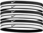 Nike Jacquard Hairbands 6 Pack 'White/Black'