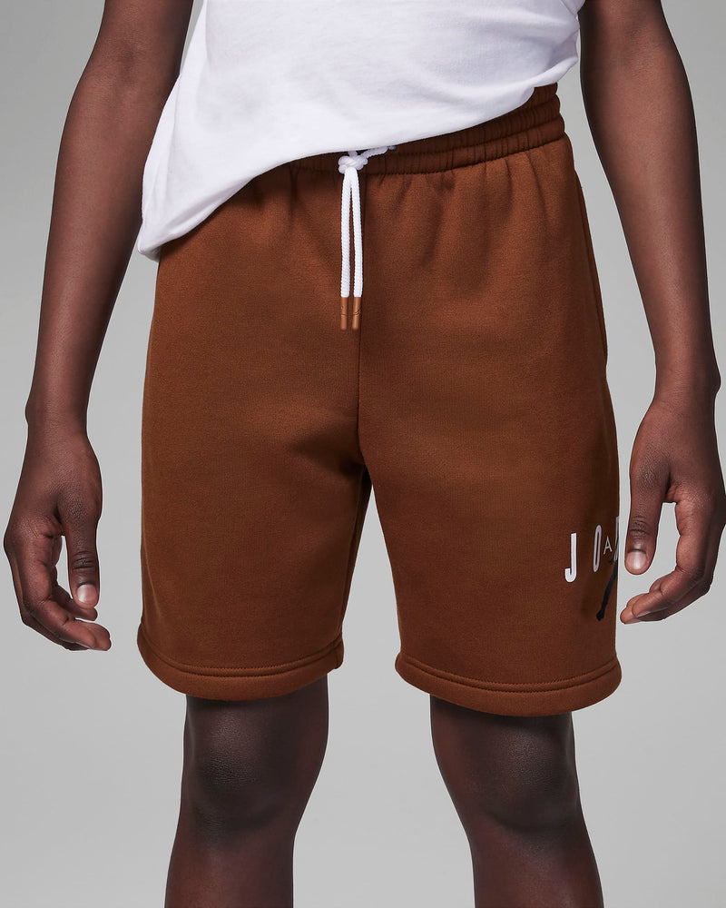 Jordan Big Kids' Sustainable Fleece Shorts 'British Tan'