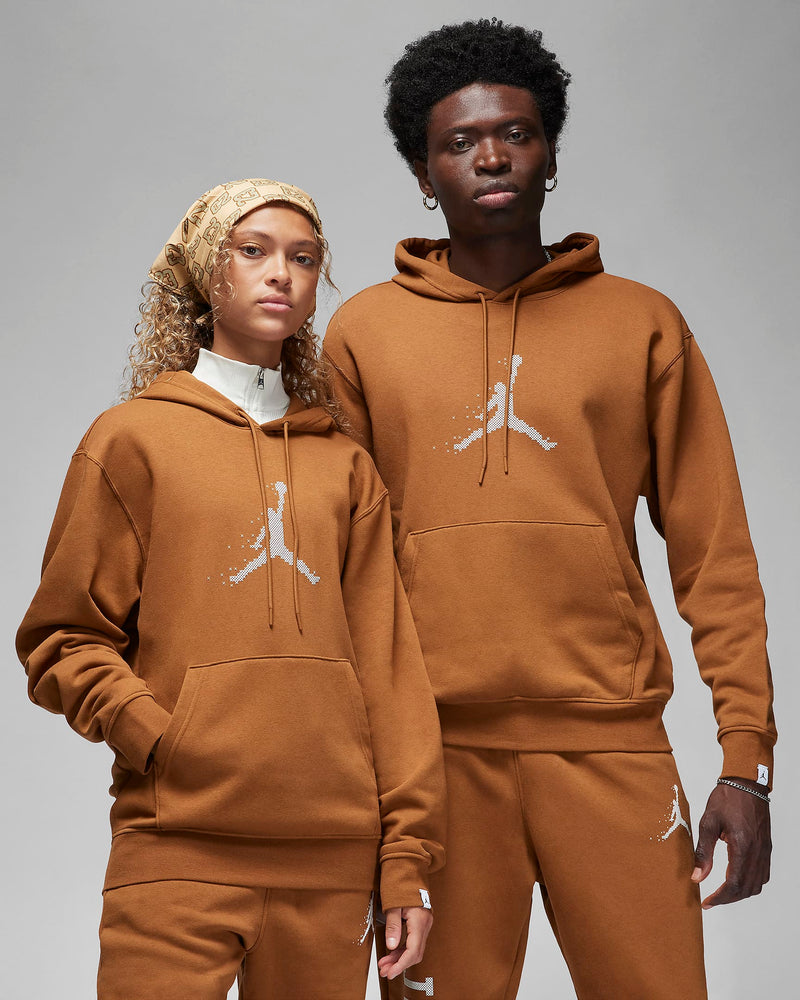 Jordan Essentials Holiday Men's Fleece Pullover Hoodie 'British Tan/Sail'