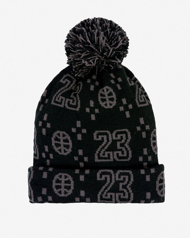 Jordan Cuffed Pom Kids Beanie 'Black'