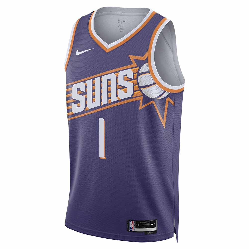 Devin Booker Phoenix Suns Nike Boys Icon Swingman Kids Jersey 'New Orchid'