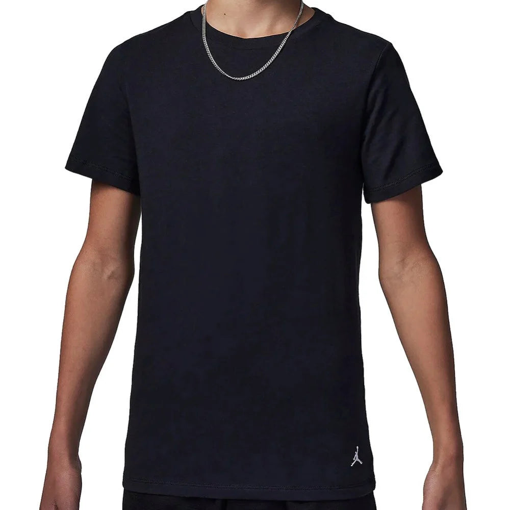 Jordan Flight Base Big Kids' Tees (2-Pack) 'Black'