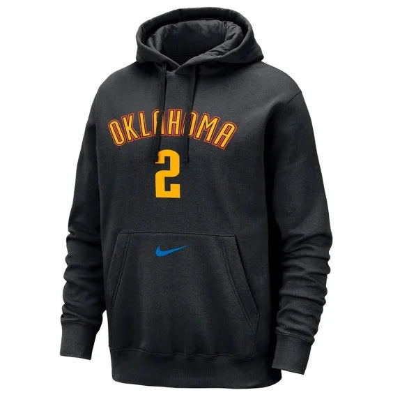 Nike Shai Gilgeous-Alexander Oklahoma City Thunder City Edition Kids Hoodie 'Black'