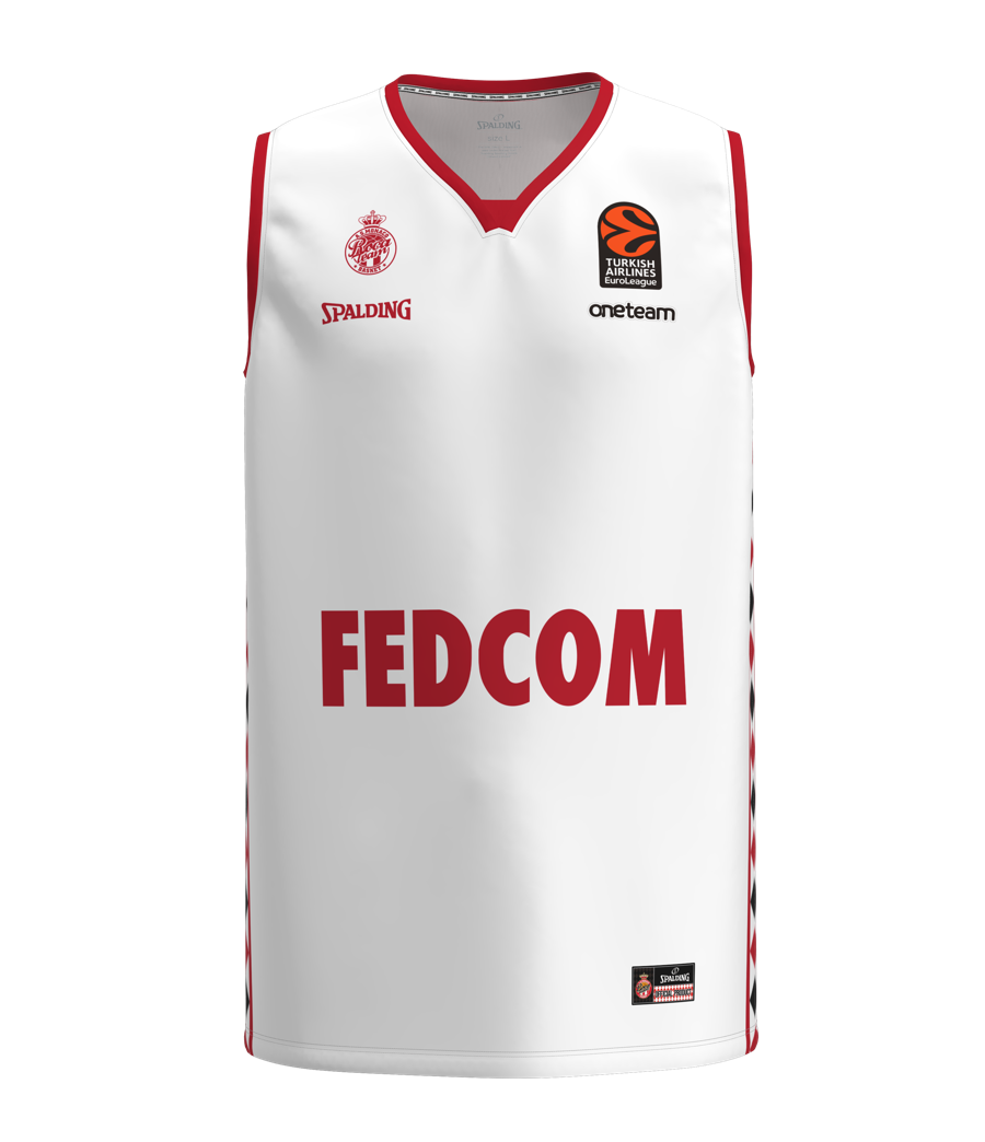 AS Monaco Maillot Euroleague 24/25 White