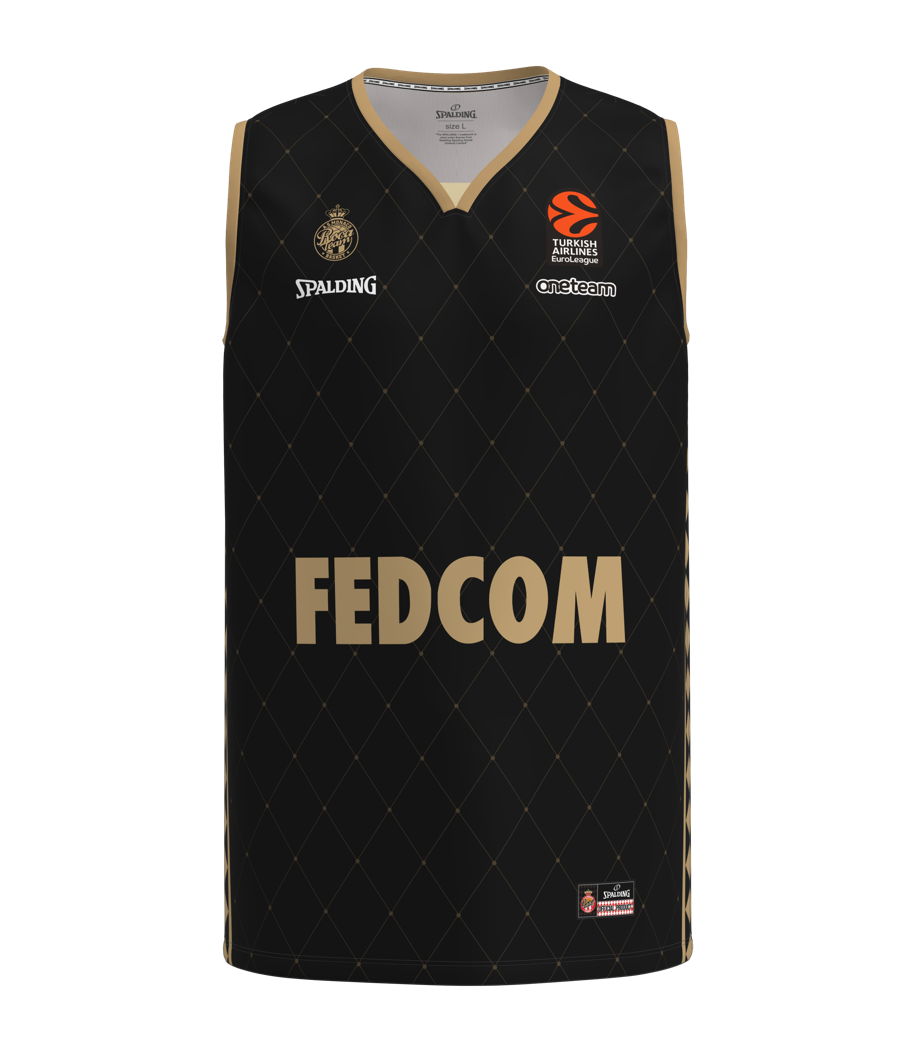 AS Monaco Maillot Euroleague 24/25 Black