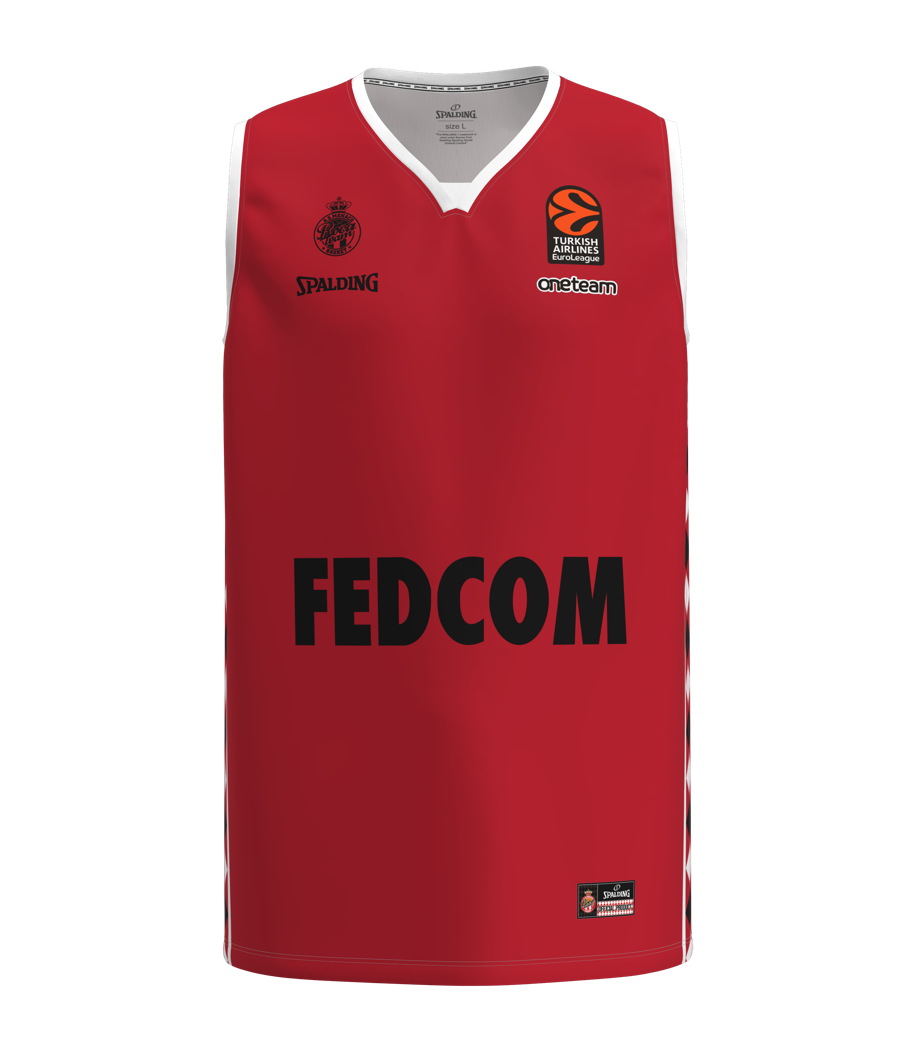 AS Monaco Maillot Euroleague 24/25 Red