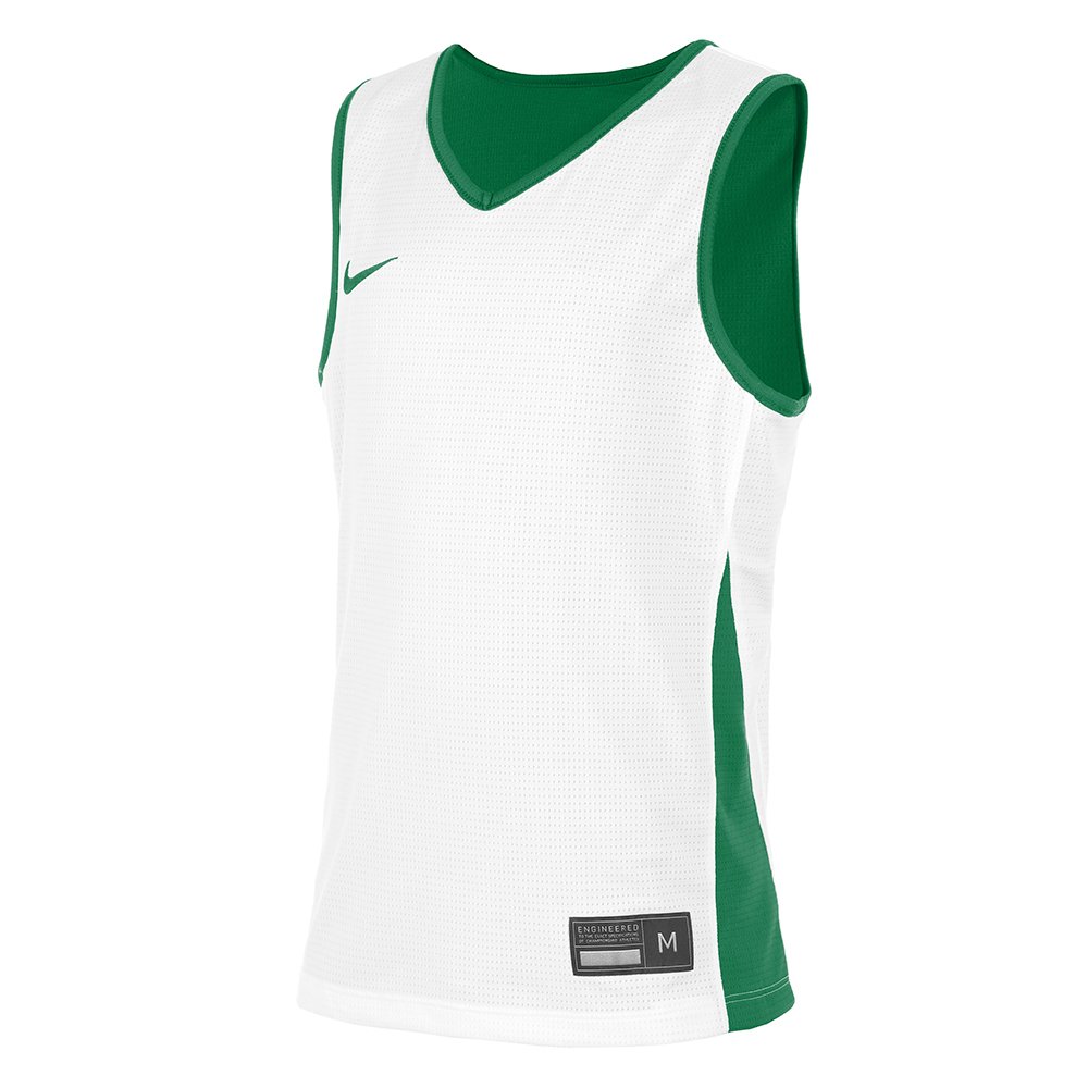 Nike Youth Team Basketball Stock Kids Reversible Jersey 'White/Green'