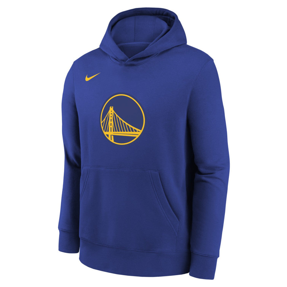 Golden State Warriors Nike Club Logo Kids Fleece Hoody 'Blue'