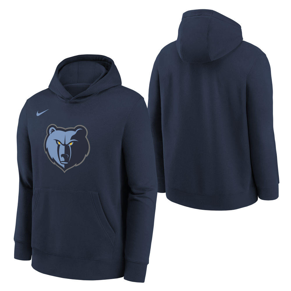 Memphis Grizzlies Nike Club Logo Fleece Kids Hoody 'Navy'