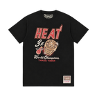 Mitchell & Ness NBA Champions Print Tee 'Heat Black'