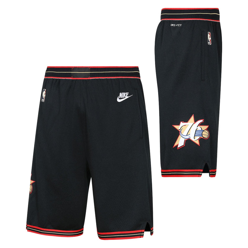 Nike Philadelphia 76ers Hardwood Classic Swingman Boys Short 'Black'