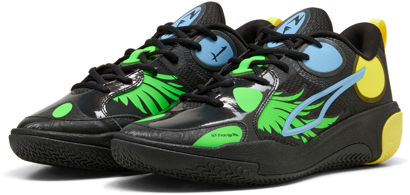 Puma MB World 01 Kids 'Black/Lemon Crush'
