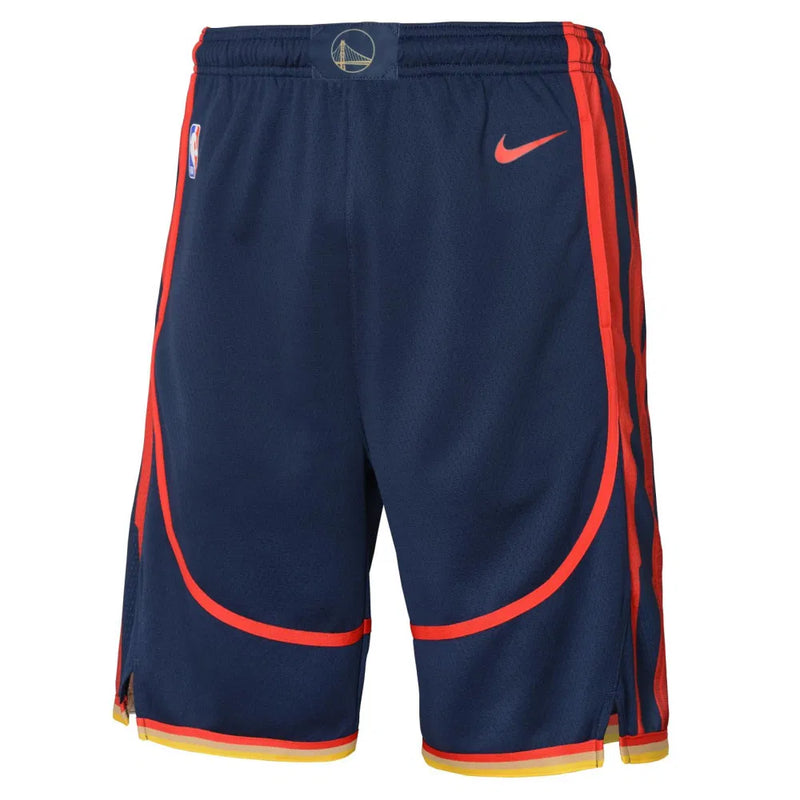 Nike Golden State Warriors City Edition Boys Short 'Navy'