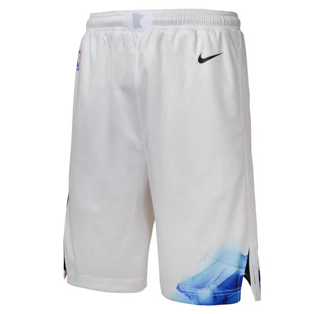 Nike Minnesota Timberwolves City Edition Boys Short 'White'