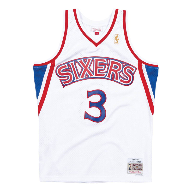 Mitchell & Ness NBA Philadelphia Sixers Allen Iverson 3 1996-97 'White'