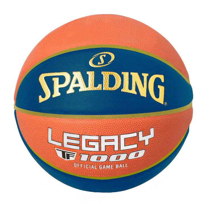 Spalding LNB TF-100 Size 7 'Orange/Blue/Gold' Basketball