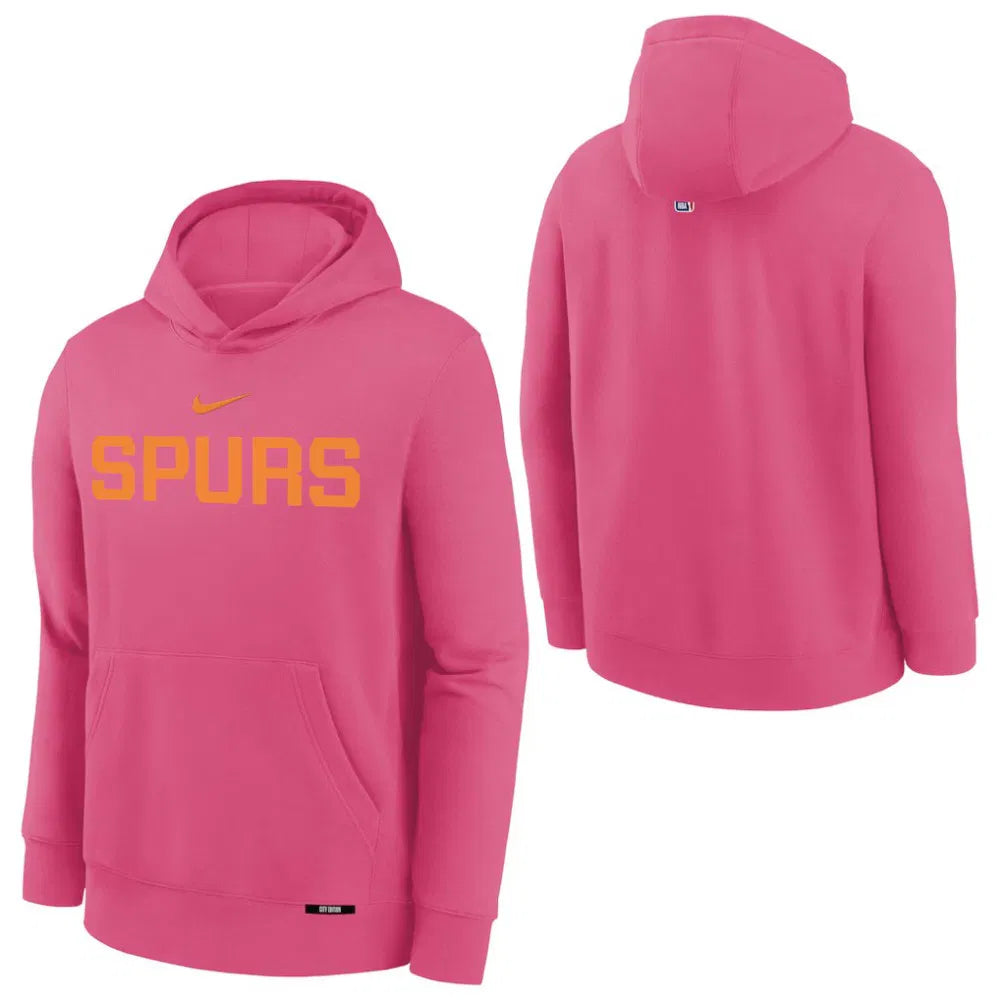 Nike San  Antonio Spurs City Edition Kids Hoodie 'Dynamic Pink'