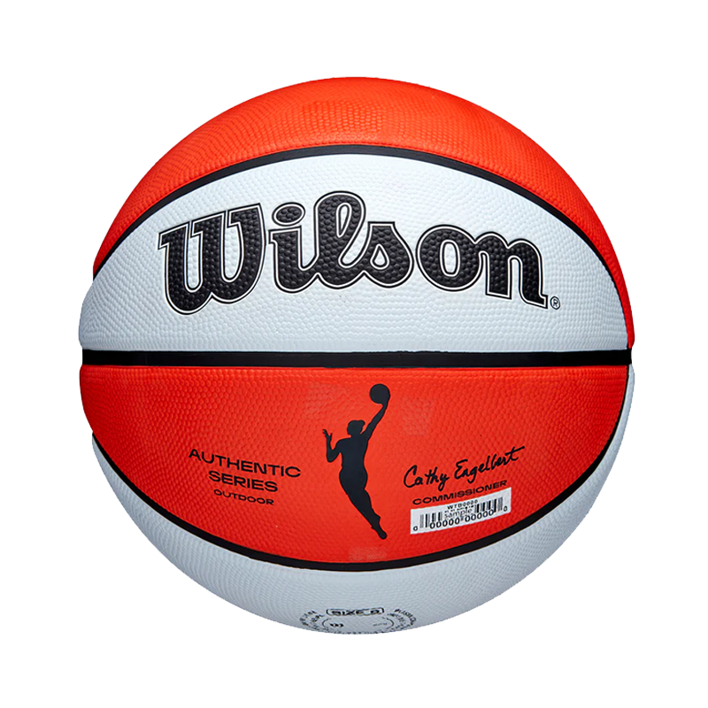 Wilson WNBA Authentic Series Outdoor Basketball Size 6 'Orange/White'