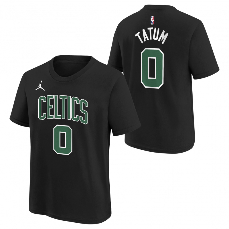 Jayson Tatum Boston Celtics Jordan Boys Statement N&N Kids T-Shirt 'Black'