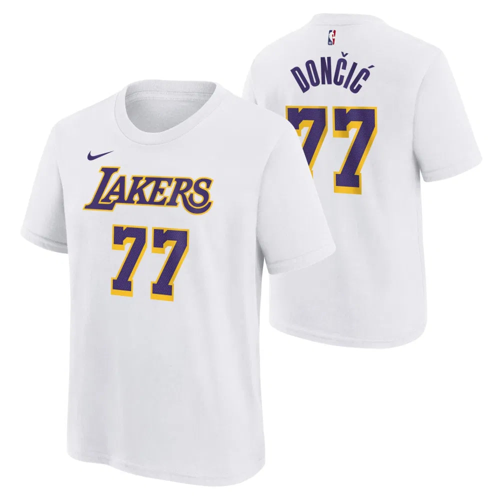 NIKE Los Angeles LAKERS DONCIC ユニホーム Nike Los Angeles Lakers Luka Doncic Icon Name & Number T-Shirt