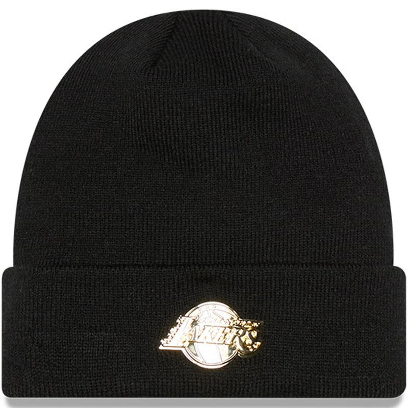 New Era Metallic Badge Cuff Los Angeles Lakers Beanie 'Black'