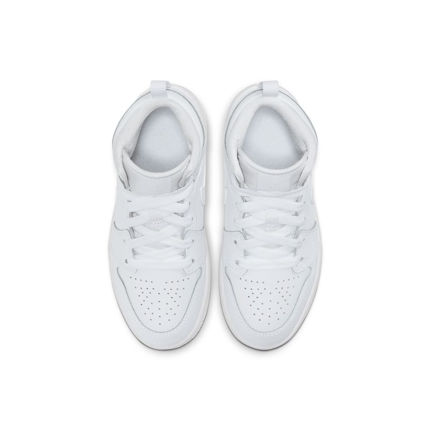 Jordan 1 Mid Little Kids' Shoes (PS) 'White'