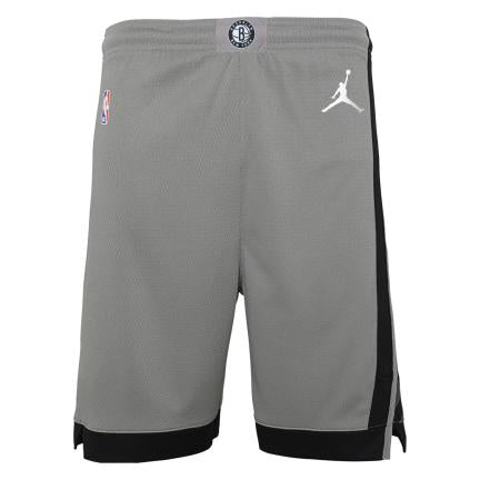 Brooklyn Nets Statement Edition 2020 Jordan NBA Swingman Shorts Kids 'Grey'