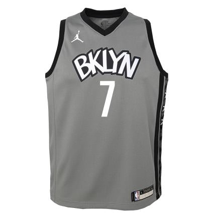 Kevin Durant Nets Statement Edition 2020 Jordan NBA Swingman Jersey Kids 'Grey'