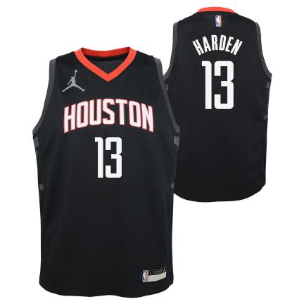 Harden Rockets Statement Edition 2020 Jordan NBA Swingman Jersey Kids 'Black/Red'