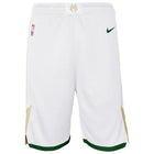 Milwaukee Bucks Association Edition 2020 Men's Nike NBA Swingman Shorts Kids 'White'