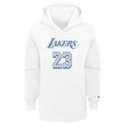 Nike NBA City Edition Hoodie Kids Los Angeles Lakers LeBron James 'White/Blue'