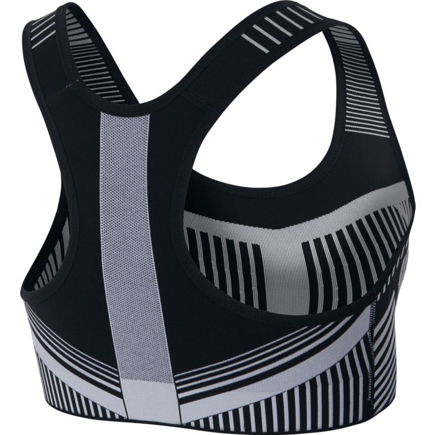 Nike FE/NOM Flyknit Women's High-Support Sports Bra 'Black/Platinum'