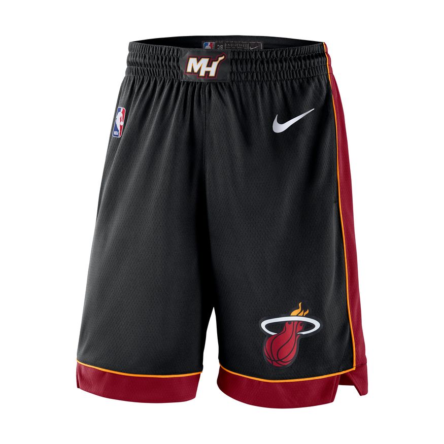 Miami Heat Icon Edition Men's Nike NBA Swingman Shorts 'Black/Red/White'