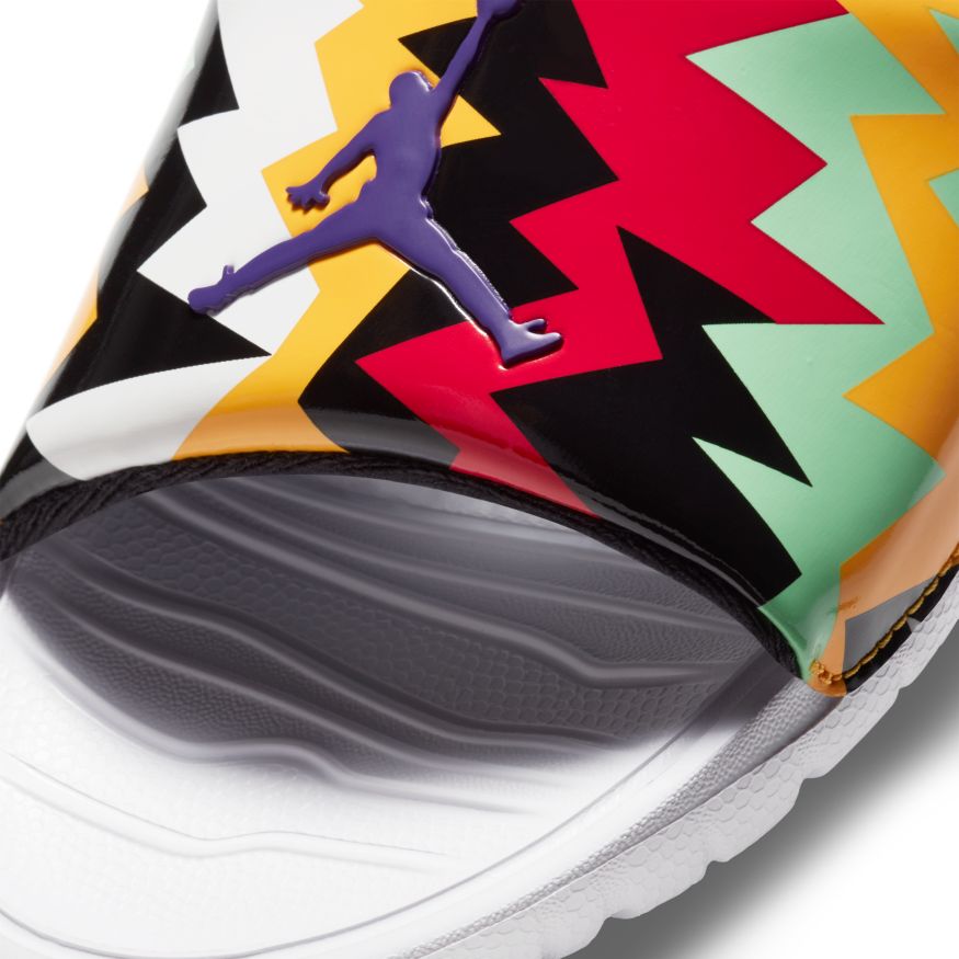 Jordan Break Slide 'White/Purple/Citrus'